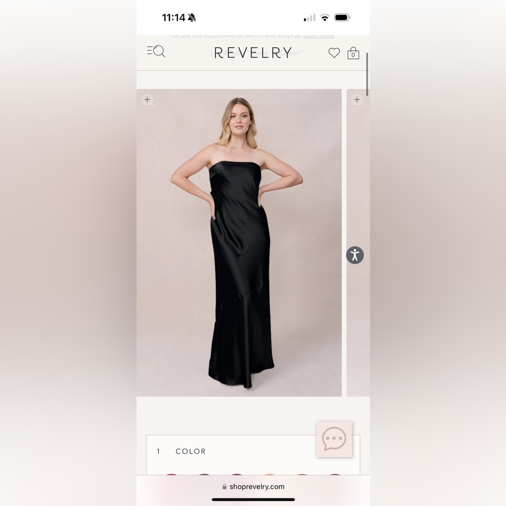 Revelry Leo Satin Dress
